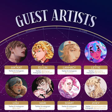 Guest artists announcement for Instagram